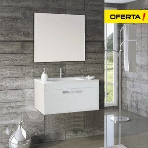 Florencia bathroom cabinet with washbasin and mirror